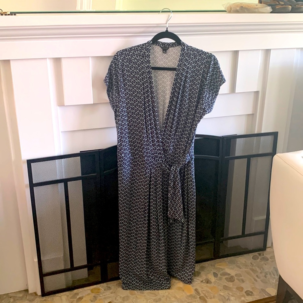 Ann Taylor Black and White Maxi Dress